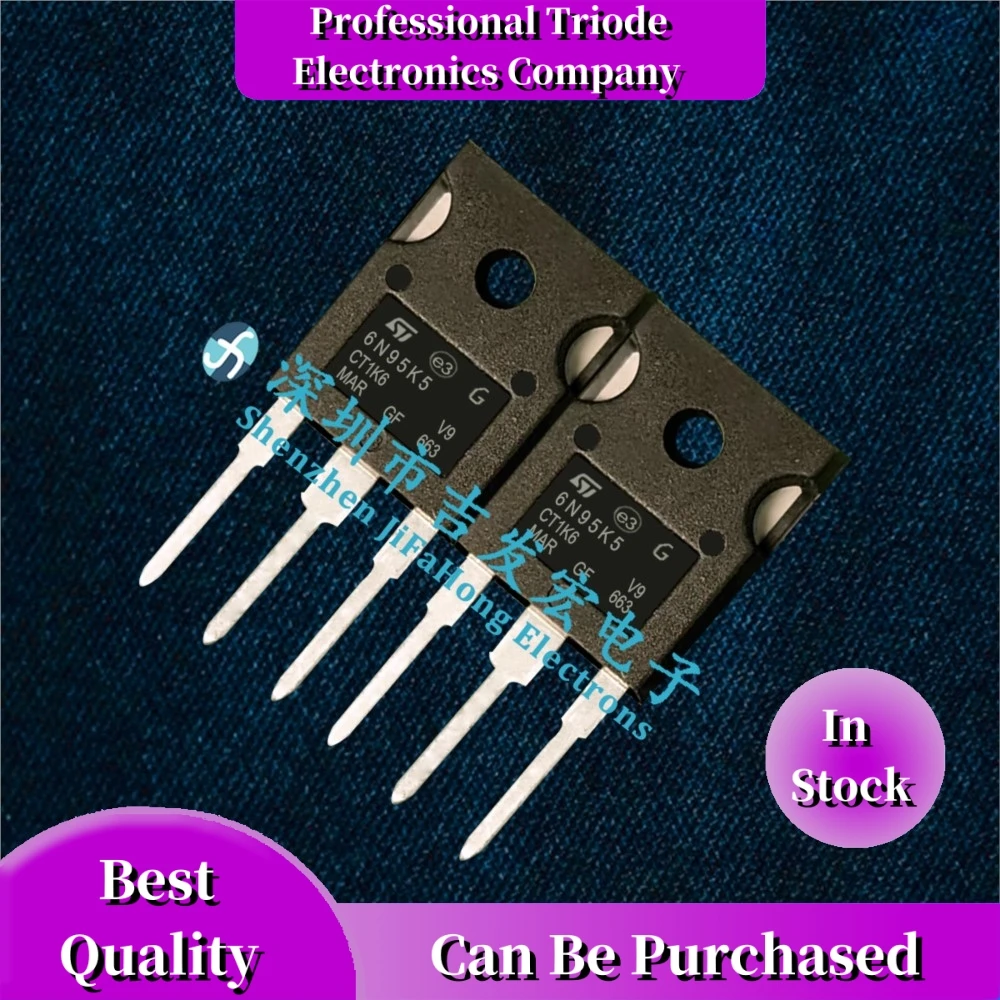 

10PCS STW6N95K5 6N95K5 TO-247 6A 950V In Stock Quick Delivery