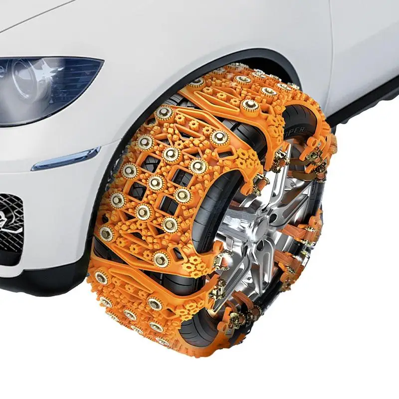 

6pcs Car Wheel Chains Auto Snow Chain Anti-slip Tire Wheels Snow Chains Outdoor Emergency Chain For Mud Road Car Accessories