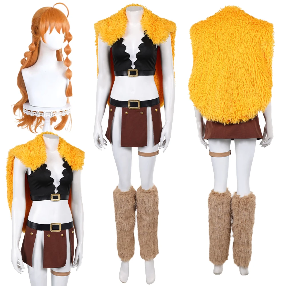エルバフナミコスプレファンタジー服マントアニメ海賊女性衣装変装ハロウィン大人女性ロールプレイパーティー衣装