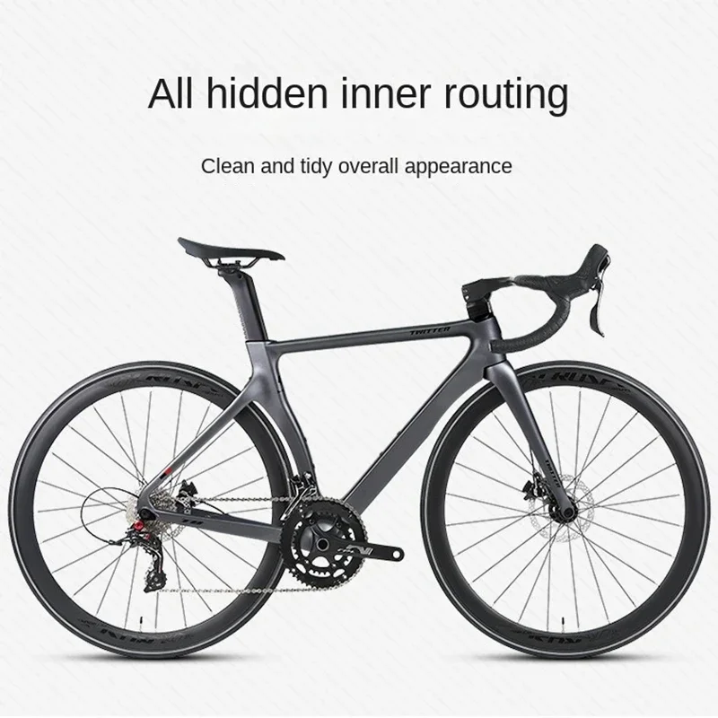 T8 Student Bicycle carbon fiber frame road bike 22 Speed Internal wiring Oil pressure disc brake Road racing ultra-light Aldult