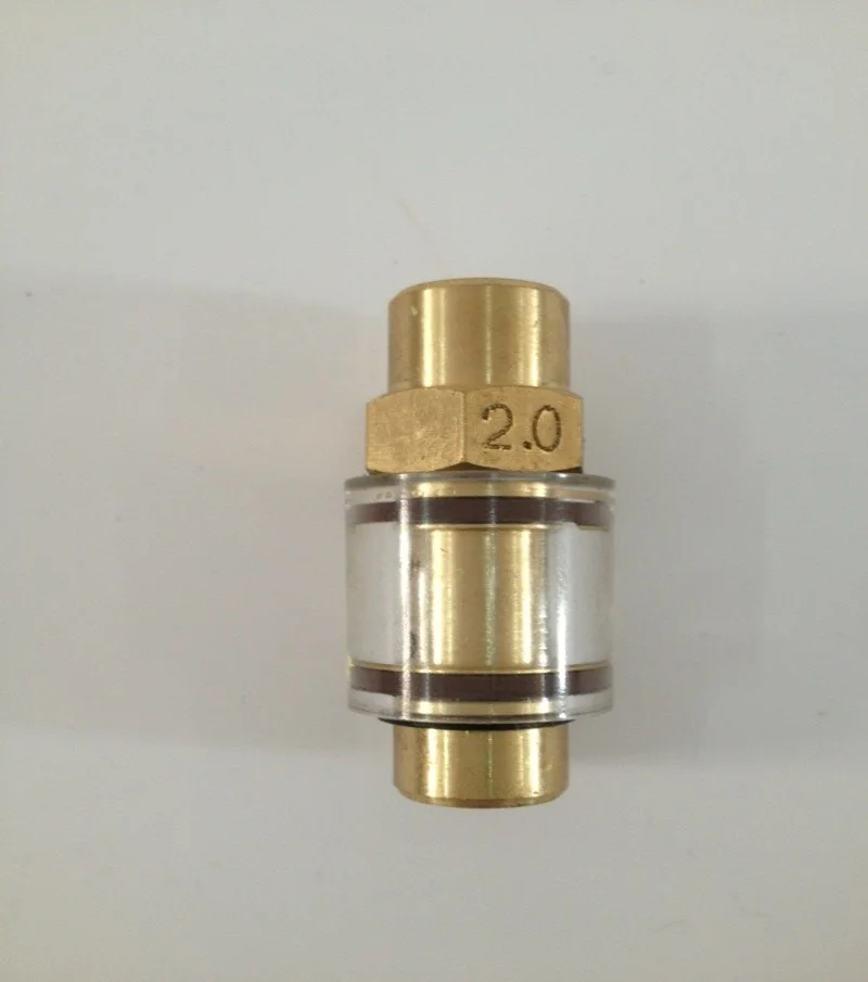 Screw air compressor accessories all copper transparent visible oil return one-way valve oil return sight glass