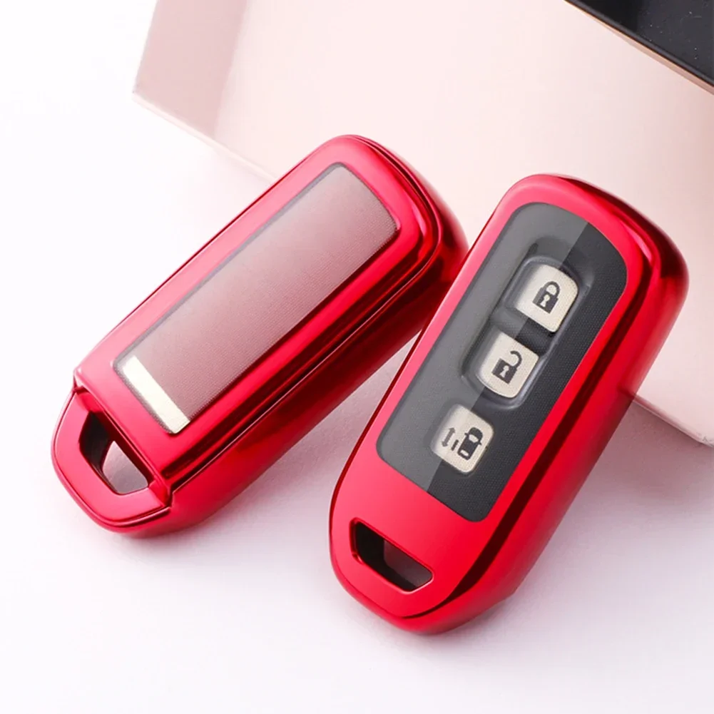 Car TPU Key Case Key Cover Fits For Honda N-BOX N-ONE N-WGN N-VAN Anti-drop Anti-scratch Automobiles Interior Accessories