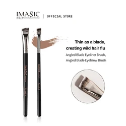 IMAGIC Eyeliner fırça ince ince astar eğimli düz açılı kaş Lipline uygulama fırça profesyonel tek makyaj araçları