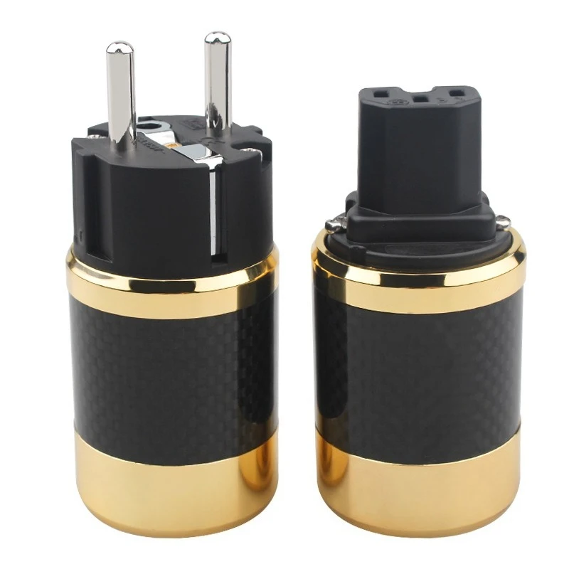 For Fever  Standard Audio Power Head, Filter Power Cord Plug, Tail Speaker Power Amplifier 2PCS