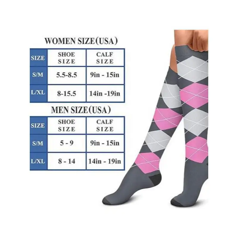 2025 3Pairs Pressure Socks Lady Cross Border Sports Compression Fruit Element Animal Flower Solid Color Prevent Varicose Veins