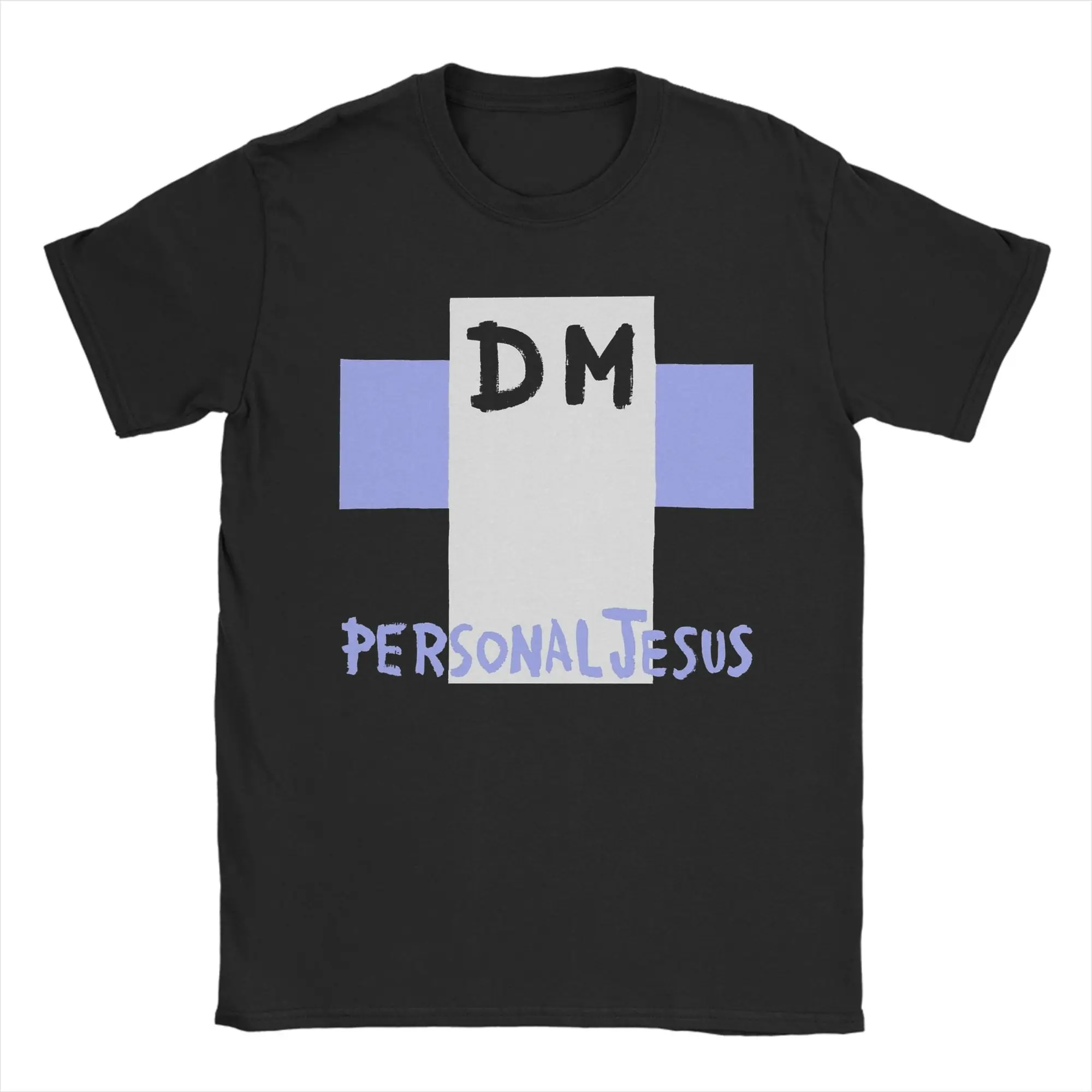 Depeche Cool Mode DM Personal Jesus T-Shirts Herren-T-Shirts aus reiner Baumwolle, coole T-Shirts mit rundem Kragen, kurzärmelige Kleidung