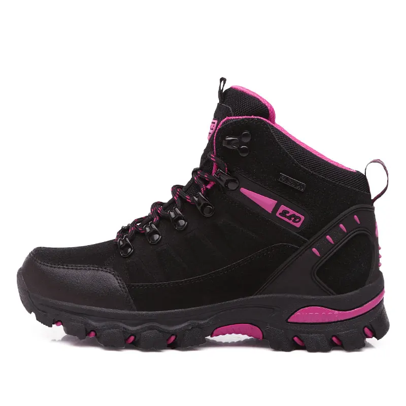 The latest autumn and winter couple outdoor hiking boots, hiking shoes, wear-resistant and non-slip work safety shoes