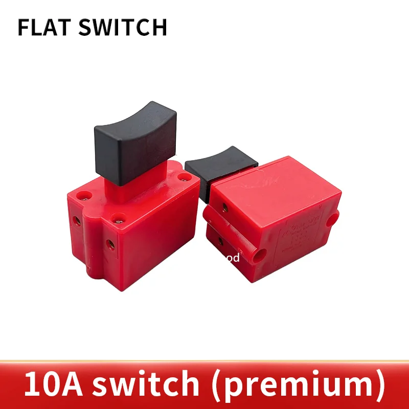 1PCS FA2-10/2B 10A 250V 5E4 Black+Red Self rest Power Tool Electric Drill Speed Control Trigger Button Switch