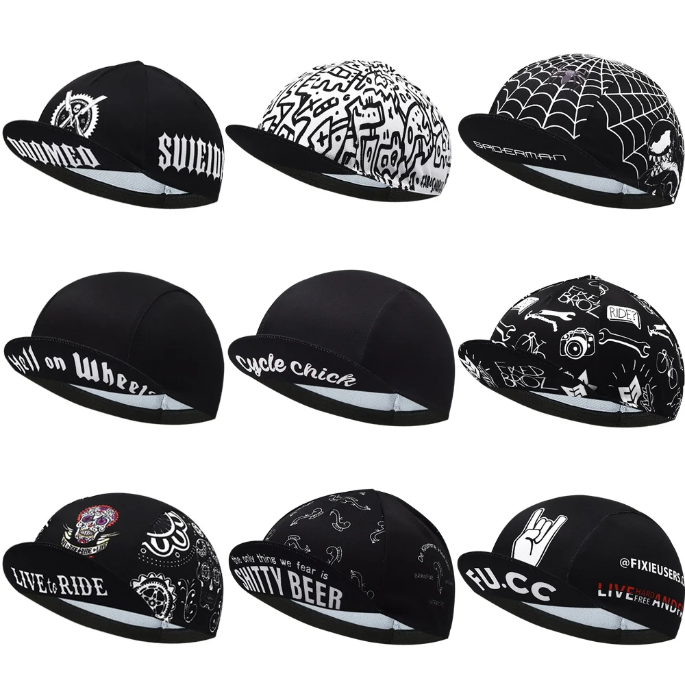 Multi Styles Skull Ride Live Black New CLassical Cycling Cap Breathable Unisex Gorra Ciclismo JIASHUO