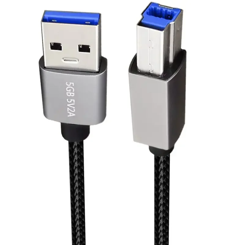 High Speed USB3.0 Printer Data Cable A Male To B Male AM/BM Square Port Mobile Hard Disk Case Data Connection Cable