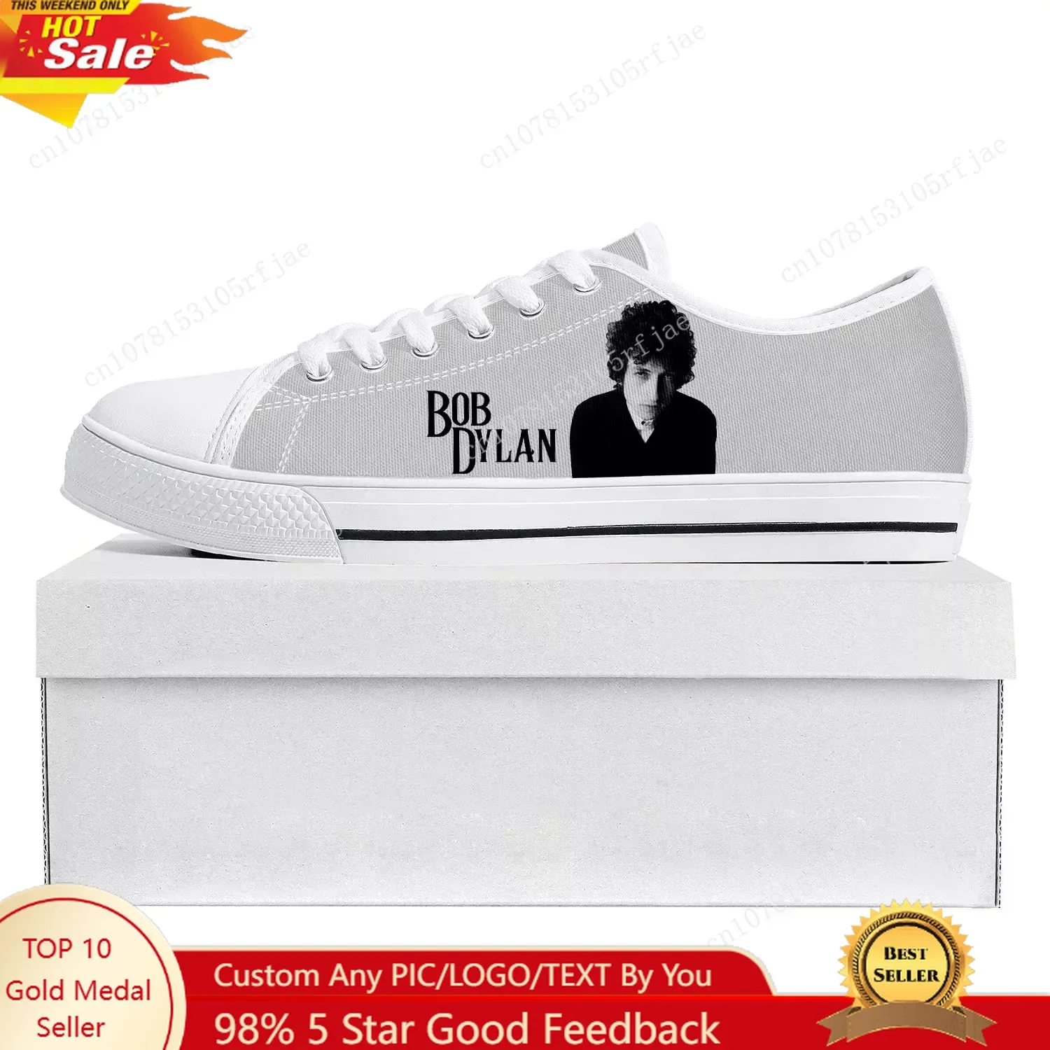 

Bob Dylan Rock Singer Songwriter Art Low Top High Quality Sneakers Mens Womens Teenager Canvas Sneaker Couple Shoes Custom Shoe