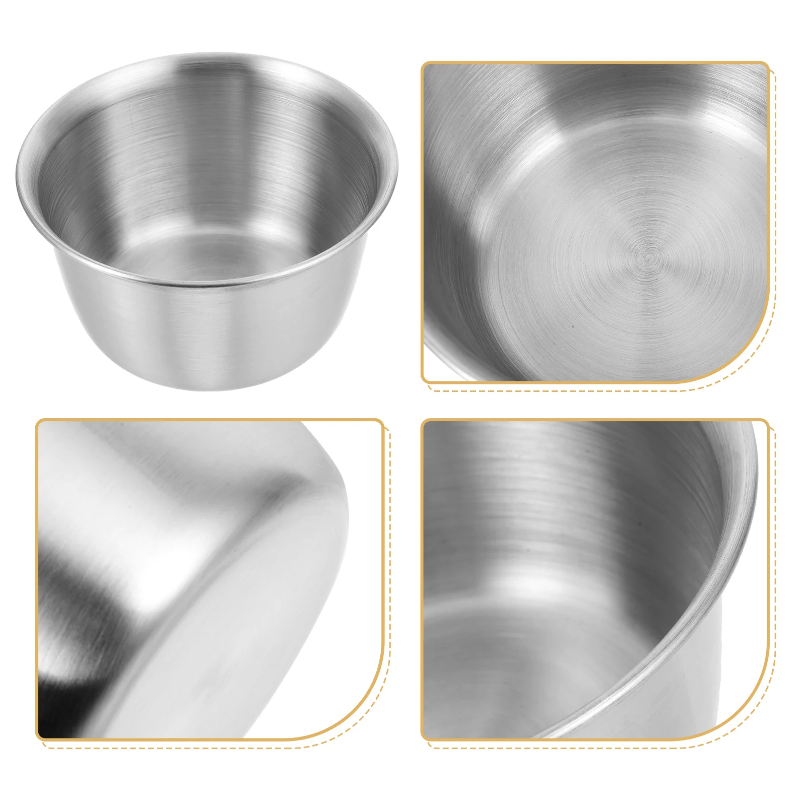 

Stainless Steel Fruit Large Deep Round Salad Soup Pot Household Serving Bowl For Kitchen Bar Restaurant Food Accessories