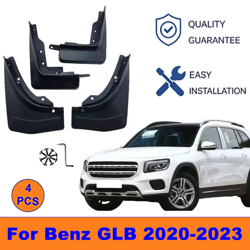 

4Pcs Mud Flaps For Benz GLB 2020-2023 - Splash Guards Front&Rear Wheel Fender Mudguards Car Exterior Protection Accessories