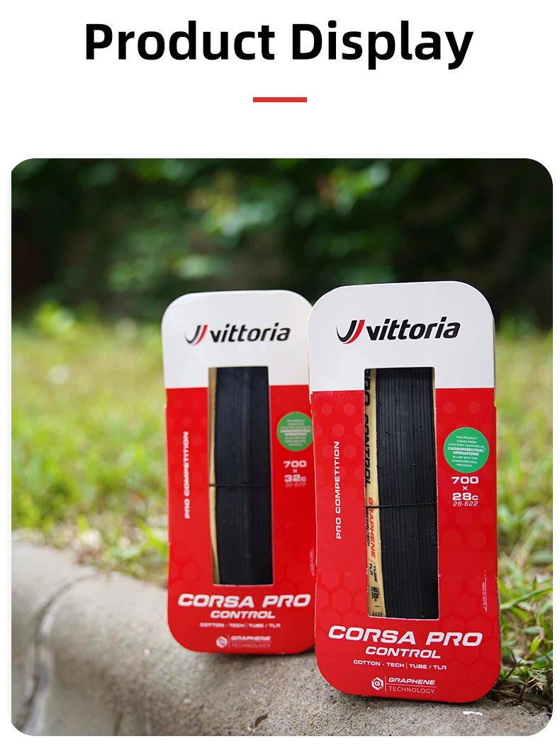 VITTORIA Corsa Pro Control / Speed 700x 26C/28C/30C/32C Professioneller Rennreifen Rennradreifen Tubeless Gravel & Komplexe Oberflächen – Detail 13