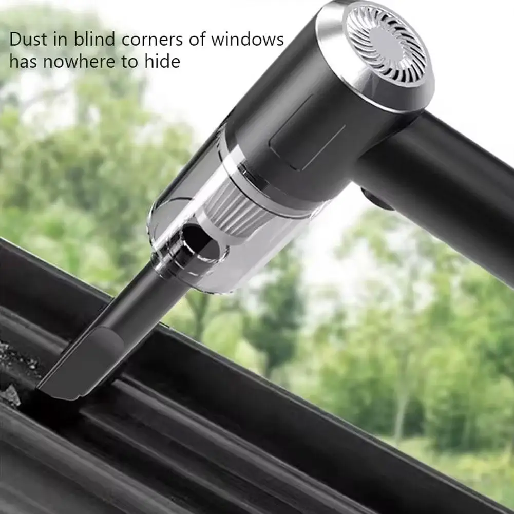 مكنسة كهربائية محمولة للسيارة مع ضوء، شفط قوي USB مكنسة كهربائية صغيرة محمولة صغيرة مع D3T2