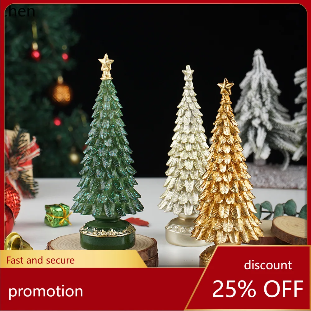 

ZML Decorative Ornaments for Home Living Room Tabletop Christmas Props Christmas Decorations Resin Crafts