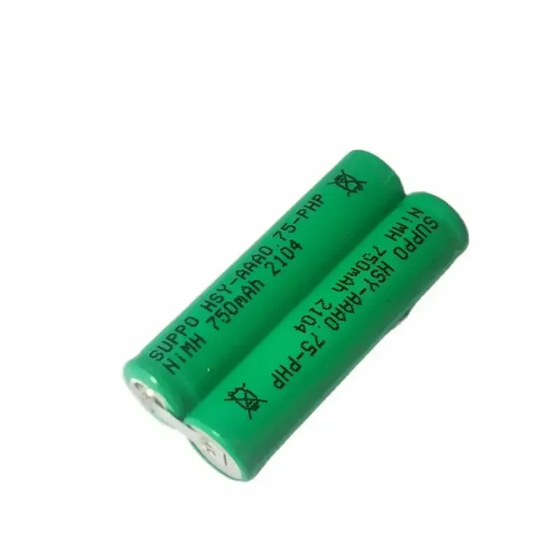 2 قطعة HSY-AAA0.75-PHP 2.4V 750mAh بطارية فرشاة الأسنان الكهربائية لشركة فيليبس HX6210 HX6230 HX6340 HX6220 HX6750 HX6760 HX6930