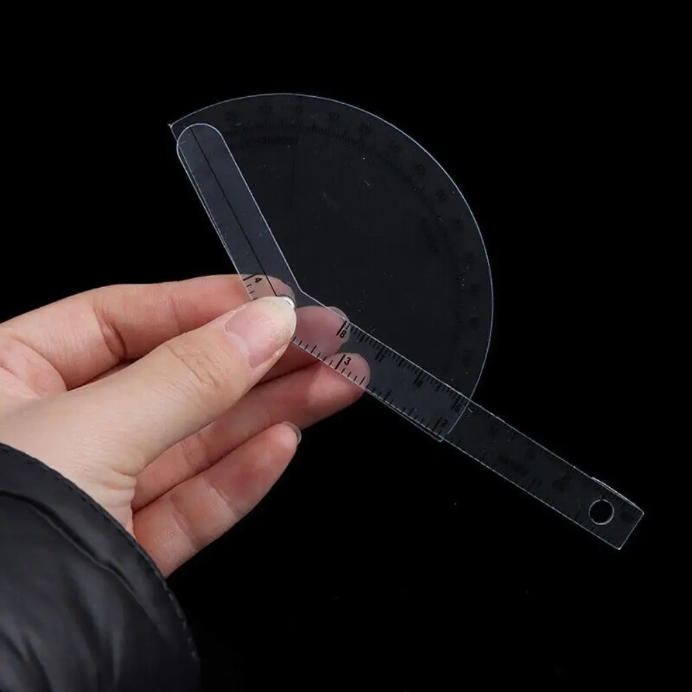 Goniometro da dito in plastica di alta qualità Righello angolare trasparente medico Righello spinale professionale