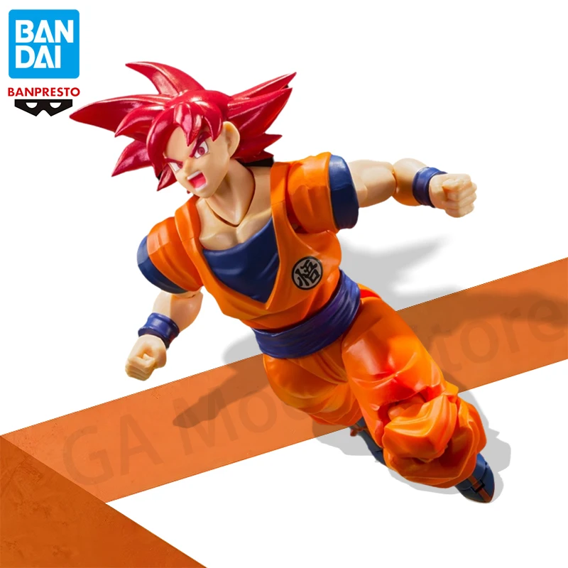 

In Stock Bandai Original S.H.Figuarts Dragon Ball Super Saiyan Son Gokuu Anime Action Figure Collection Model Toy Ornaments Gift
