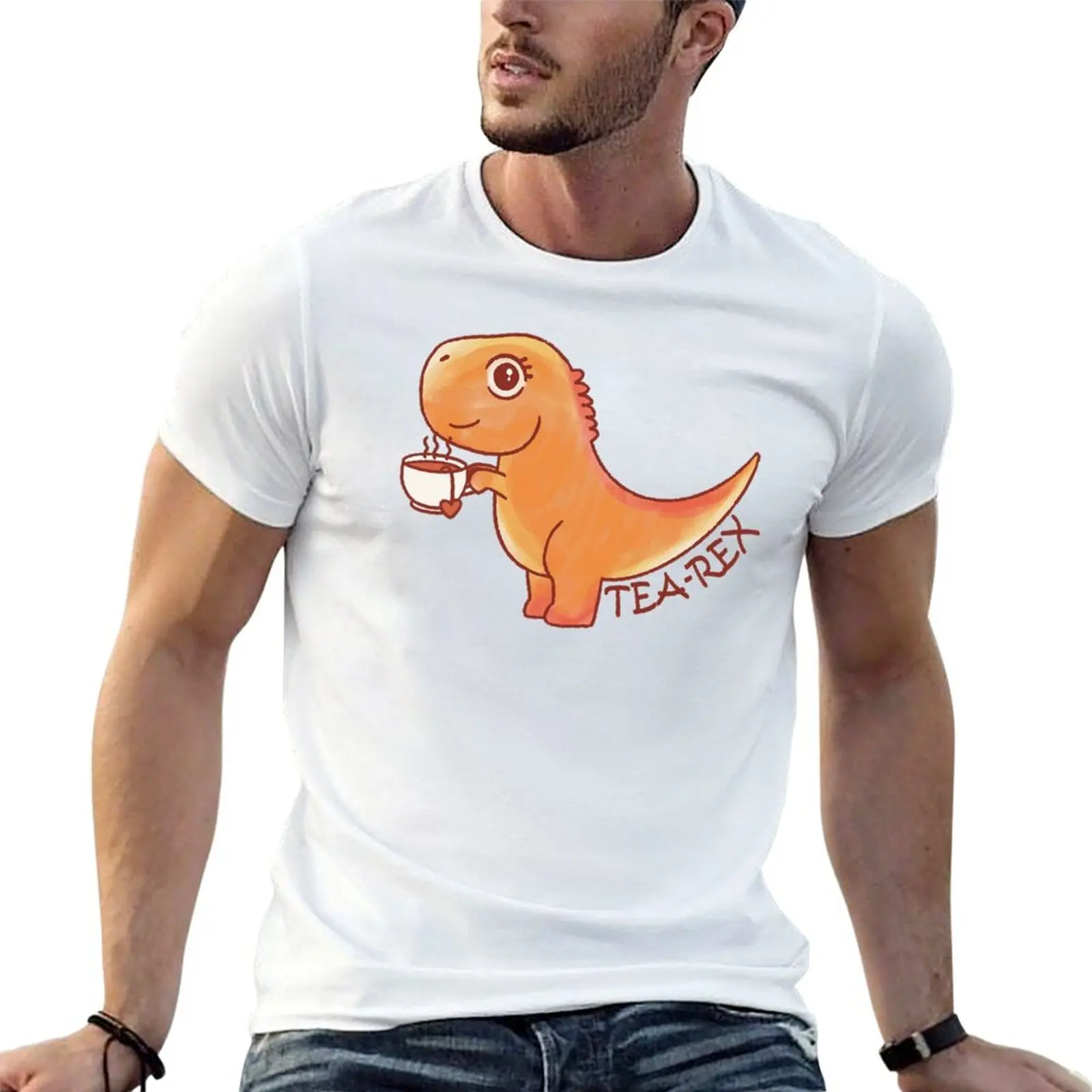 Tea rex or tea-rex T-Shirt Funny t-shirt cheap stuff vintage t shirt men