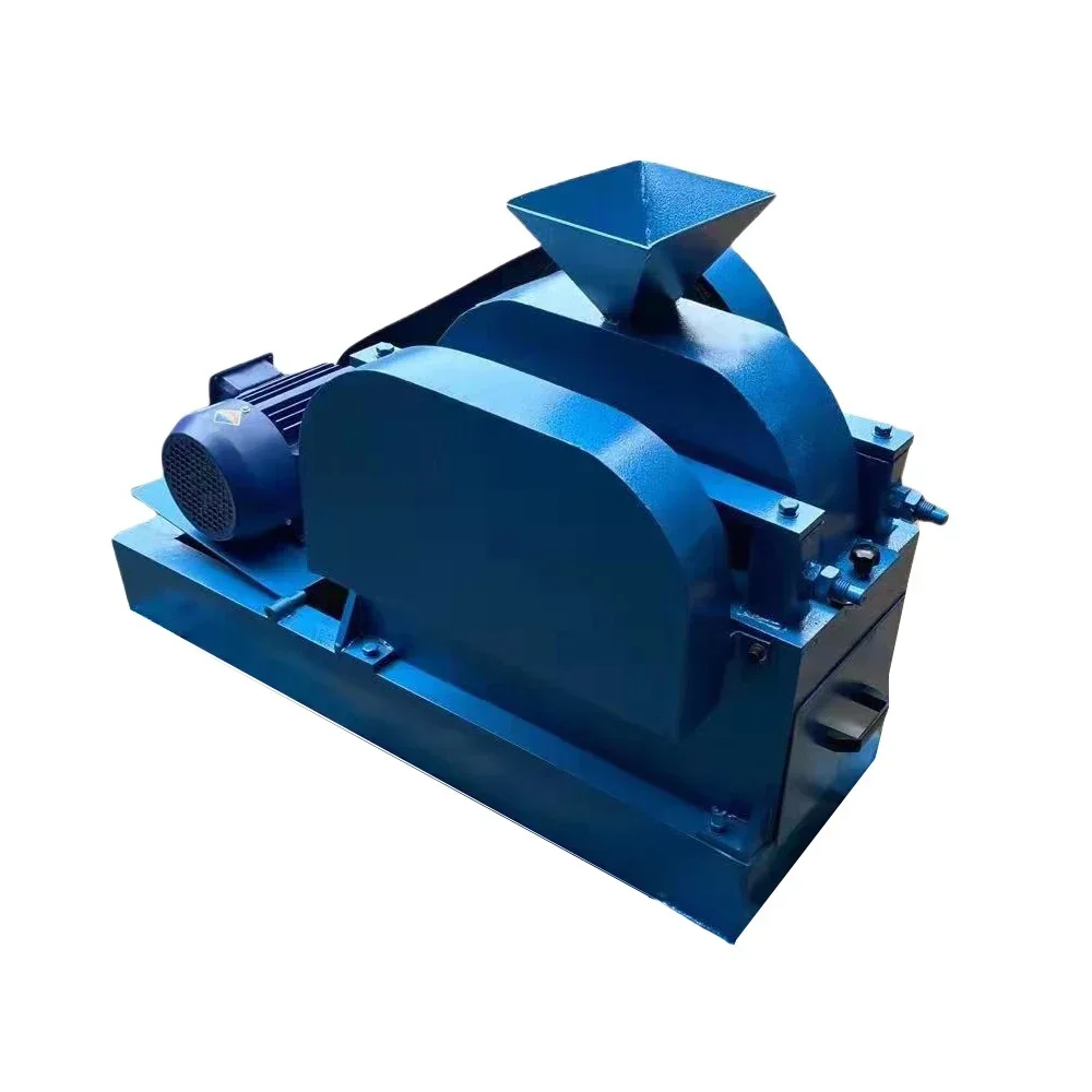 Laboratory Double Roll Crusher Fine Crushing Machine for Stone Ore Small Roll Crusher for Sample Preparation