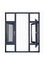 75 series Cheapest Price Sound Proof High Air Tightness Aluminum Triple Glazed Windows Tilt Turn Casement Window