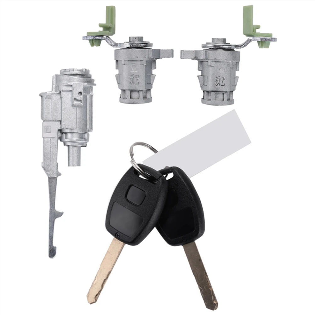 Fits for Car Door Lock Cylinder Switch Ignition Lock Set with Key 72185-S9A-013 for 2002-2006 72185S9A013