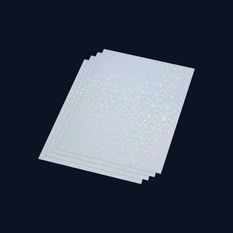 A4 Holographic Vinyl Sticker Paper Transparent Big Dots PET Adhesive Paper For Inkjet Printer Waterproof Anti-tear DIY