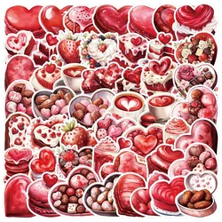 10/30/50pcs Valentine Day Chocolate Cake Graffiti Stickers Decals Laptop Scrapbook Phone Suitcase Funny Cartoon Sticker for Kids