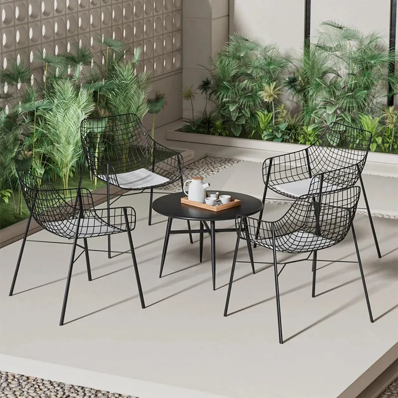 Terrace Garden Table Set Outdoor Sets Camping Patio Crib Chairs Lounge High Quality Rattan Luxury Cheap Balcony Furniture