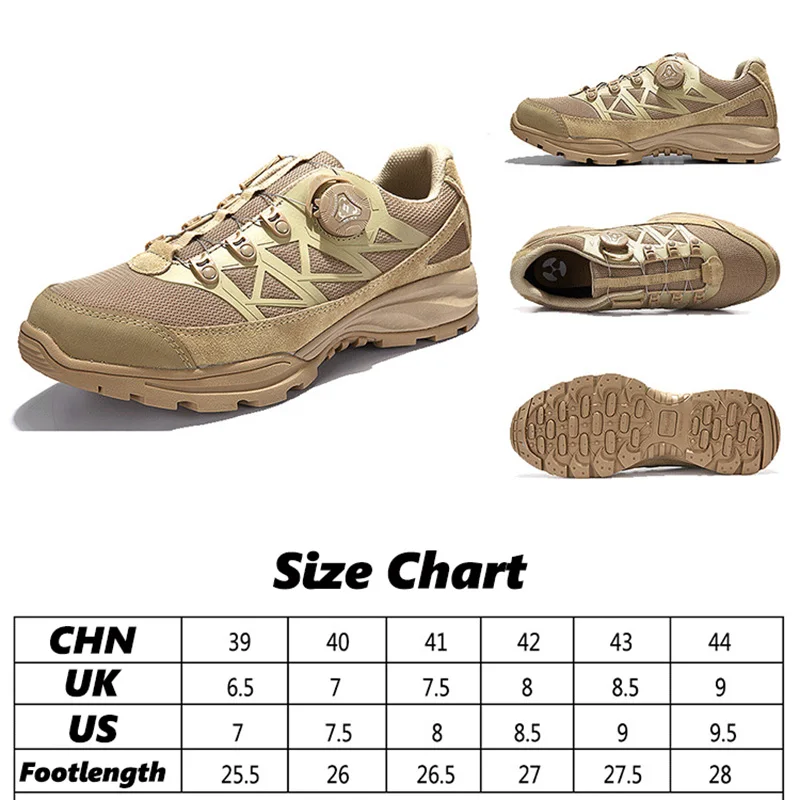 أحذية الرحلات الرجالية ذات القطع المنخفضة مع زر الدانتيل السريع أحذية المشي لمسافات طويلة مقاومة للاهتراء أحذية رياضية خارجية للرجال أحذية رياضية للتسلق #6