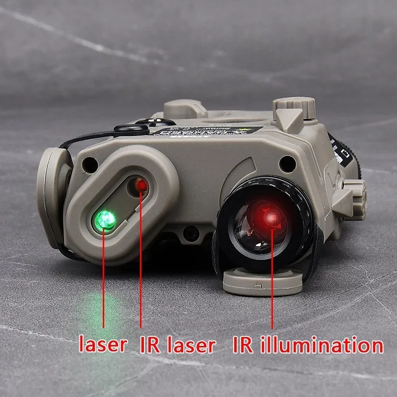 

Tactical Airsoft UHP PEQ-15 PEQ15 Laser Aiming LA5C Red Dot Green Blue IR Version Indicator Weapon Rifle IR Illuminator Light