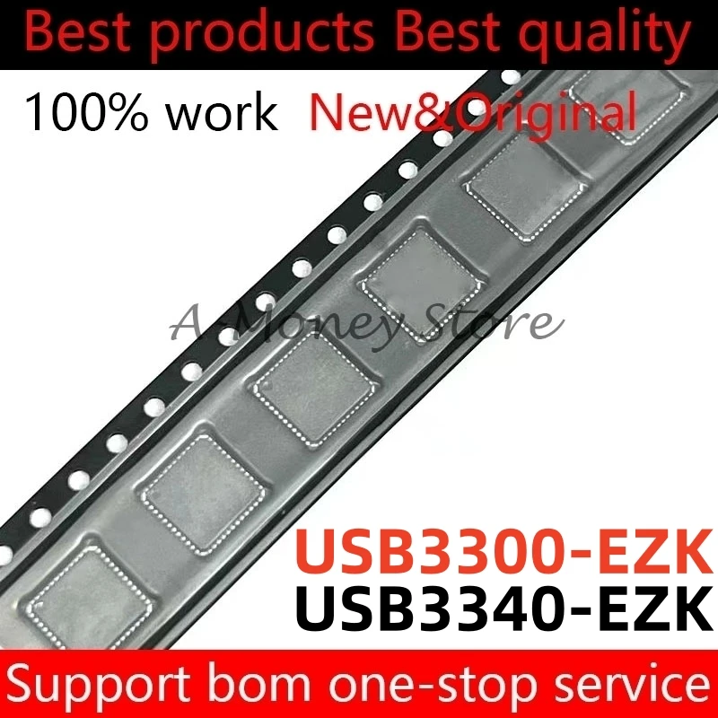 

(10pcs)USB3340 USB3300 3300-EZK 3340-EZK USB3300-EZK USB3340-EZK USB3300-EZK-TR USB3340-EZK-TR QFN-32