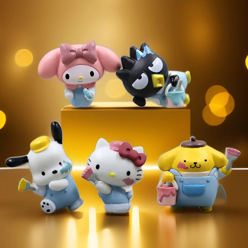 

Sanrio Cartoon Anime Melody KT Cat Pacha Dog Pudding Dog Can Be Used as a Keycap Cake Decoration Doll Model Ornament