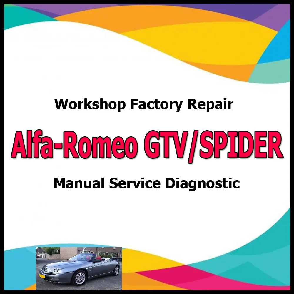 Alfa-Romeo GTV SPIDER workshop factory repair manual service Automotive Diagnostic link Manual Car Vehicle Tool Auto Repair