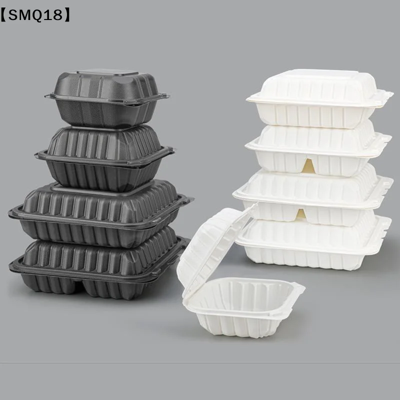 Disposable Clamshell Meal Prep Containers 5Pcs Microwavable Reclosable Lunch Boxes for Home Kitchen Daily Use