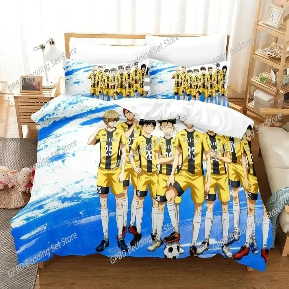 New 3d Print Anime Aoashi Ashito Aoi Bedding Set Duvet Cover Bed Set Quilt Cover Pillowcase Comforter king Queen Size Boys Adult 5