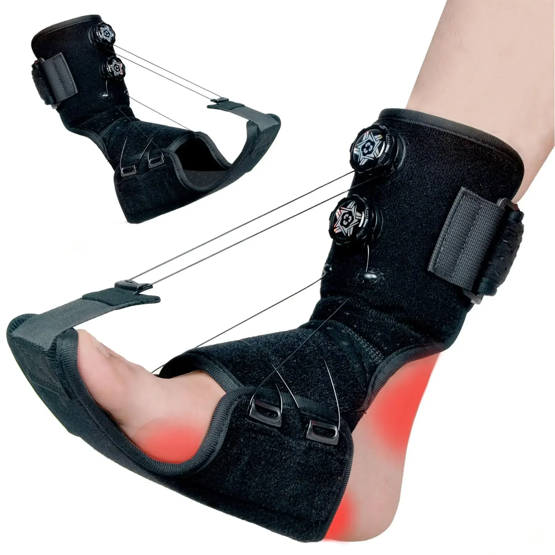 1Pcs Plantar Fasciitis Night Splint Drop Foot Orthopedic Brace, Plantar Fasciitis Relief Night Splint, Adjustable Foot Brace