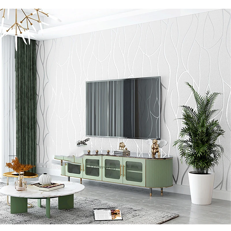 Papel tapiz decorativo para sala de estar dormitorio adhesivo de pared de fondo de TV papel tapiz no tejido no autoadhesivo engrosado papel tapiz 3D