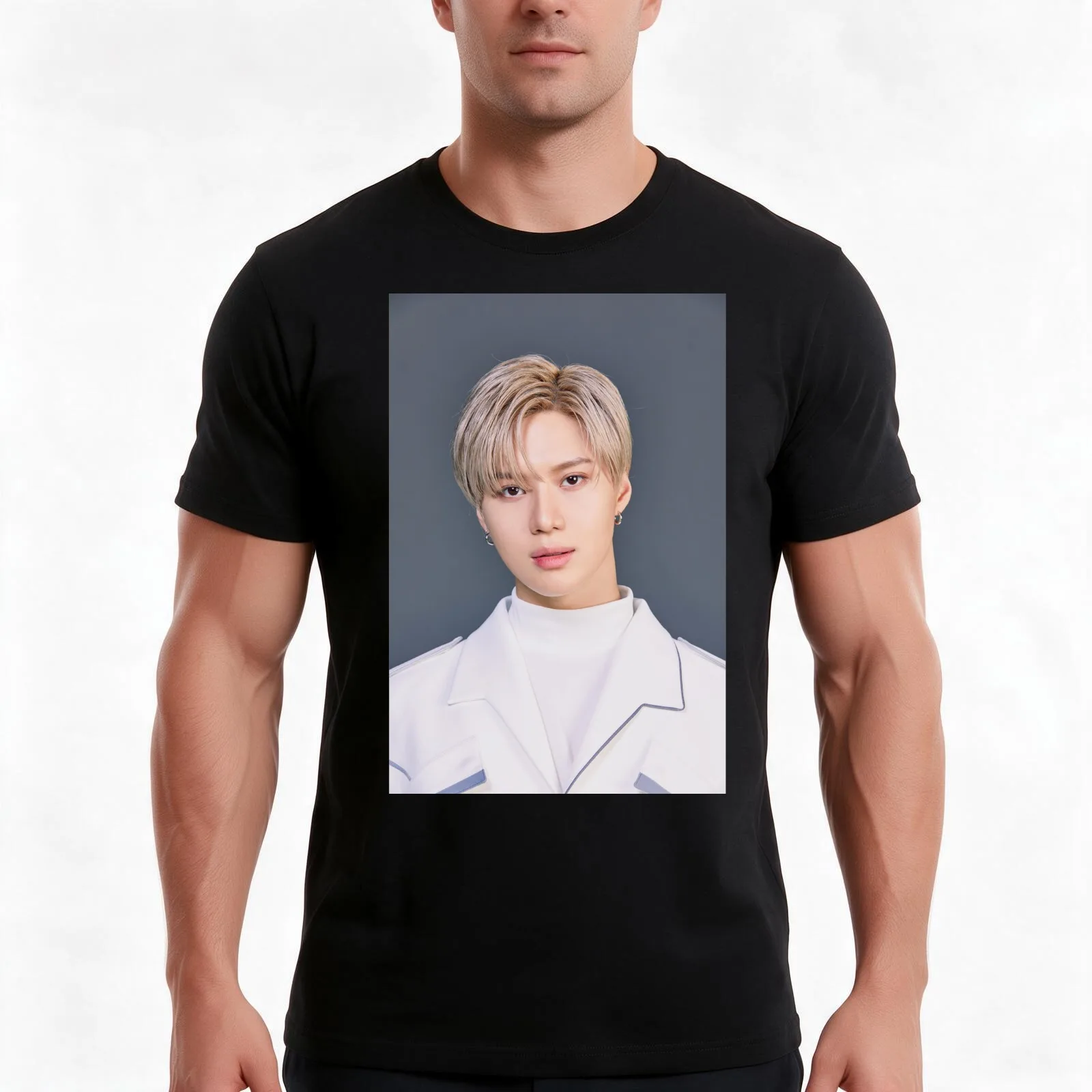 SUPERM X KOREAN AIR LET'S GO EVERYWHERE TAEMIN T-Shirt Summer Casual Cotton Tee Oversized Streetwear Tops Unisex Men Women