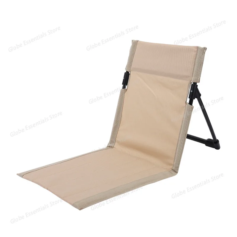 

Lightweight Portable Outdoor Folding Beach Chair picnic groud seat One-Piece Backrest Design for Camping Travel Leisure No Legs