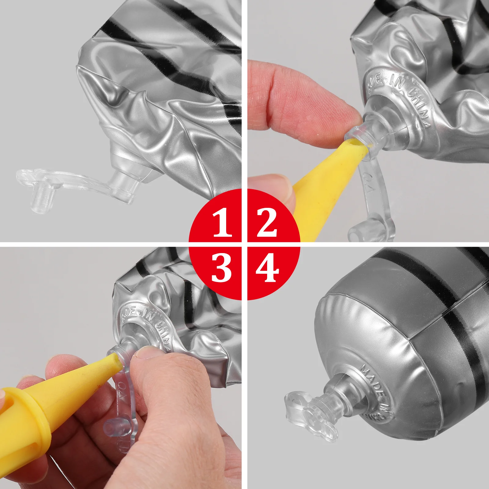 Lumière gonflable pour enfants, 6 pièces, ensemble cadeau de jeu de fête en Pvc Jumbo, gonflable, sûr, amusant, décoration de nuit