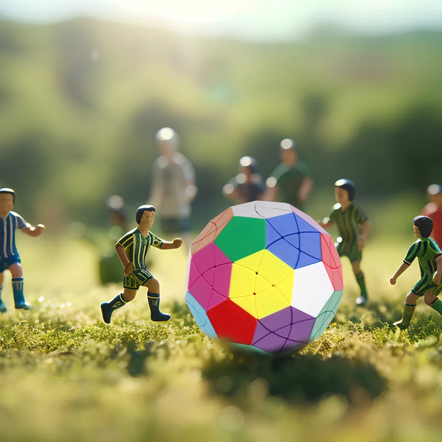 Yuxin Huanglong Soccer Megaminx Cube magique pour enfants, jouet de puzzle sans autocollant, document extraterrestre à douze axes, 32 visages