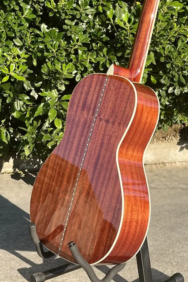 All Solid Parlor Style Acoustic Guitar Luthier-Made Vintage Acoustic With Solid Sitka Spruce Exclusive view 5