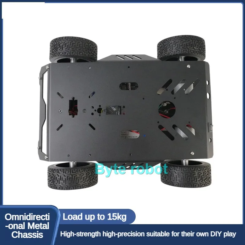 15Kg Load Rubber Wheel Robot Car Metal RC Tank Chassis For Arduino Raspberry Pi DIY Kit with Motor Ps2 Handle Programmable Robot