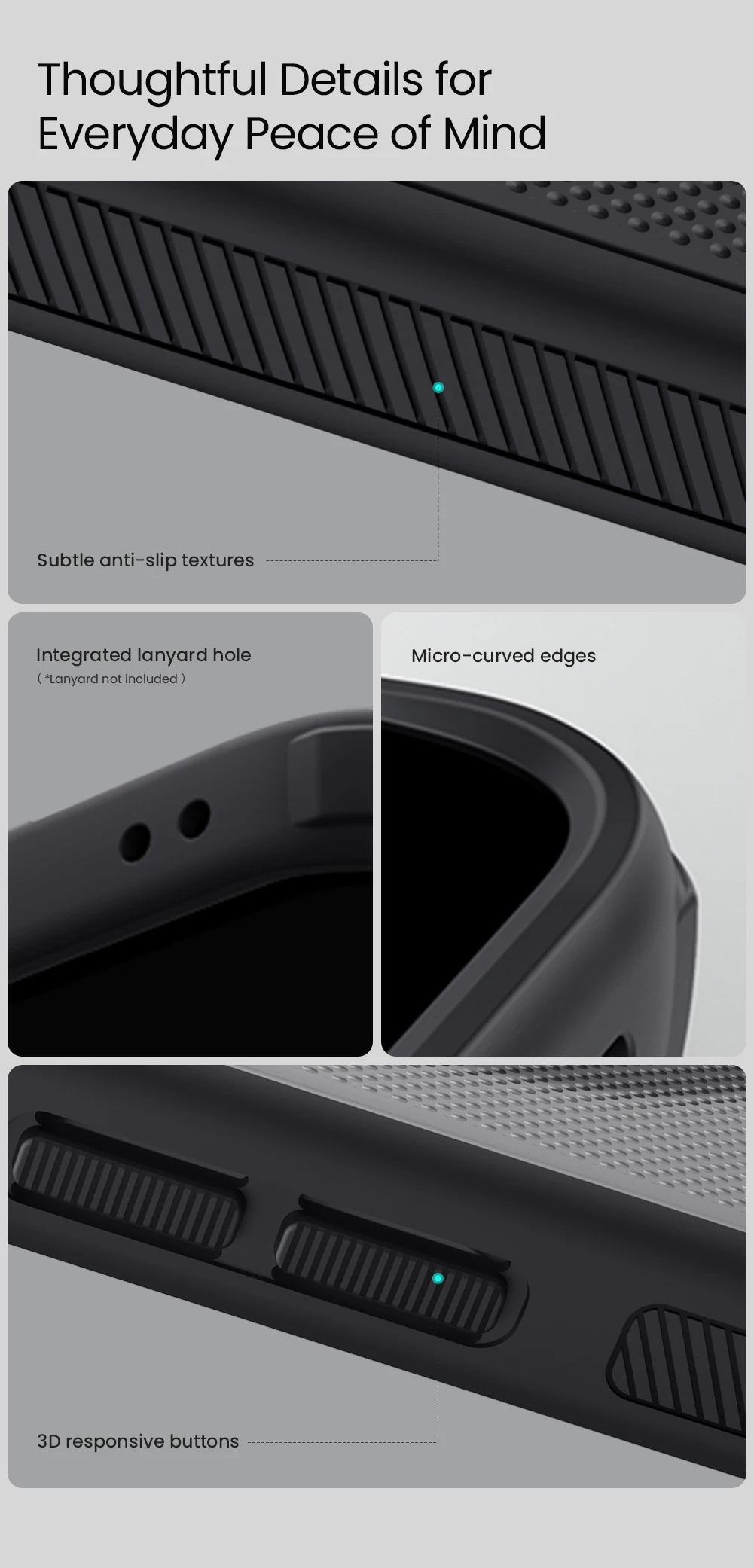 NILLKIN für Google Pixel 11 Pro Hülle Passgenaue Hülle Magnetische Super Frosted Shield Hochwertige Matte PC-Abdeckung – Detail 12