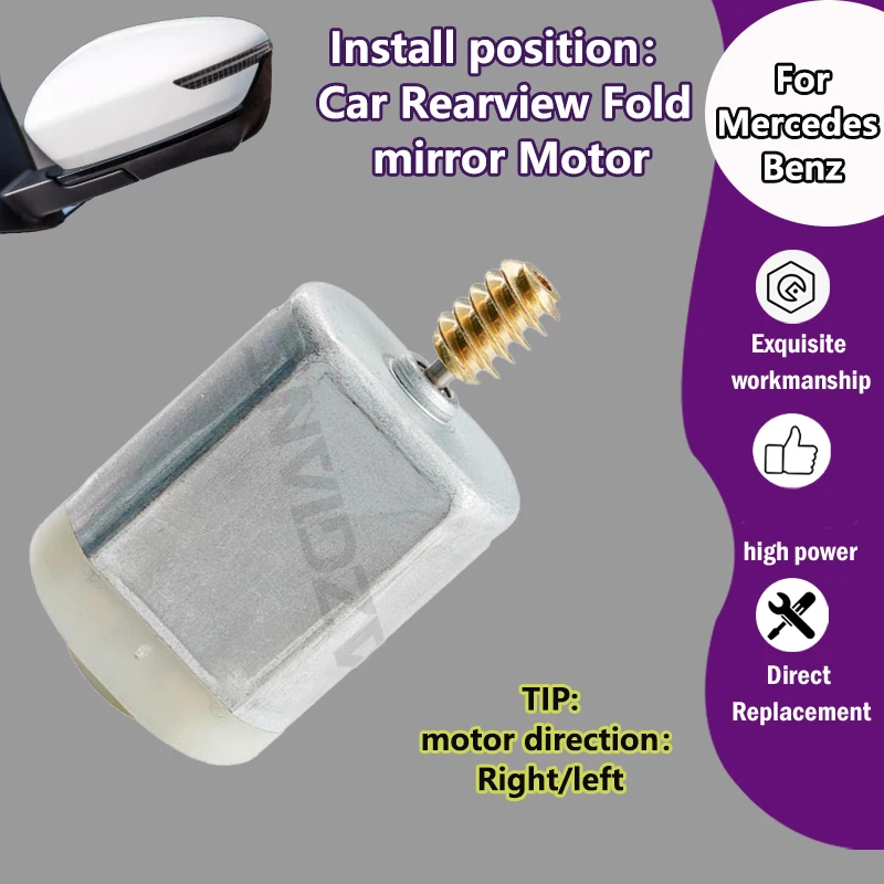 

AZGIANT Car Exterior side Folding Mirror Motor For Mercedes Benz CL-Class C216 CL63AMG CL65AMG CL550 CL600 2006-2012 Universal