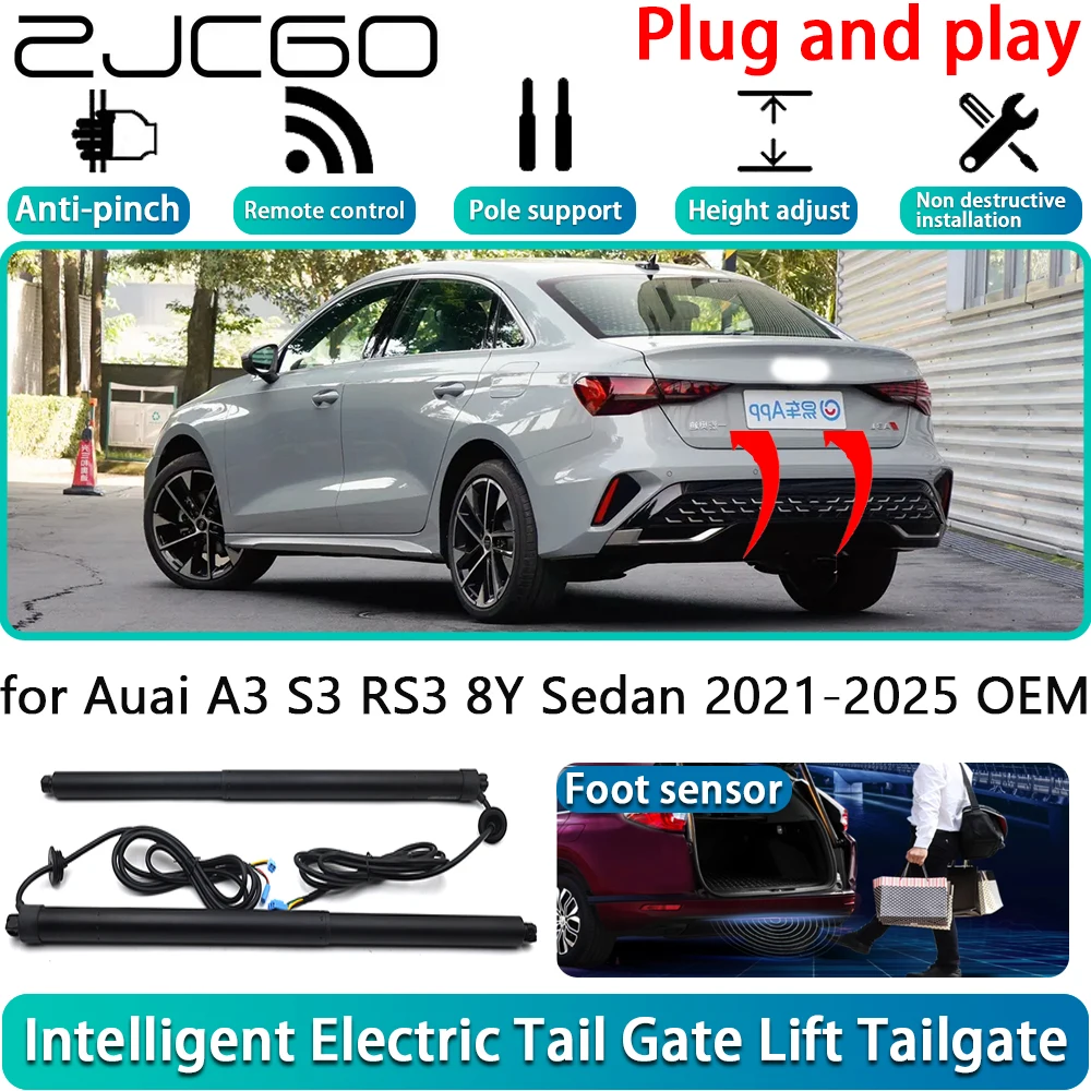

for Auai A3 S3 RS3 8Y Sedan 2021-2025 OEM Electric Powered Tailgate Power Liftgate Automatic Tailgate System With Foot Sensor
