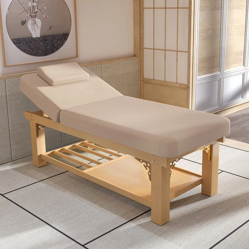 

Solid Wood Massage Tables Beauty Salon Special Multi-functional Moxibustion Therapy Bed with Hole Body Massage Beds Beauty Bed