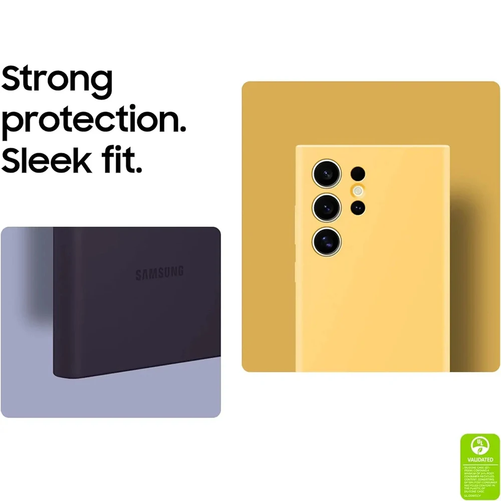 Oryginalne etui Samsung Galaxy S24 Ultra Wysokiej jakości miękki silikonowy pokrowiec S24Ultra Protector Shell & Box — zdjęcie produktu 5